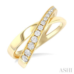 ASHI Criss Cross Diamond Fashion Ring 374J5PPFGYG