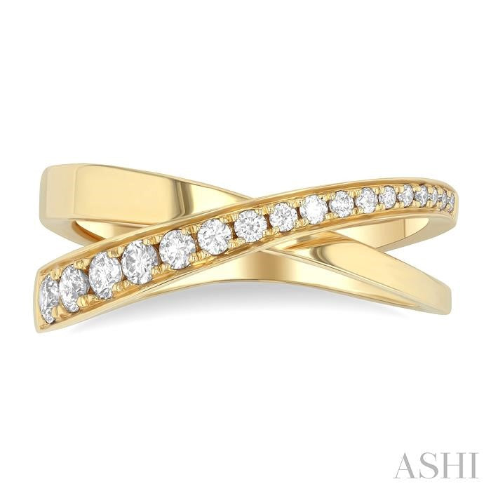 ASHI Criss Cross Diamond Fashion Ring 374J5PPFGYG