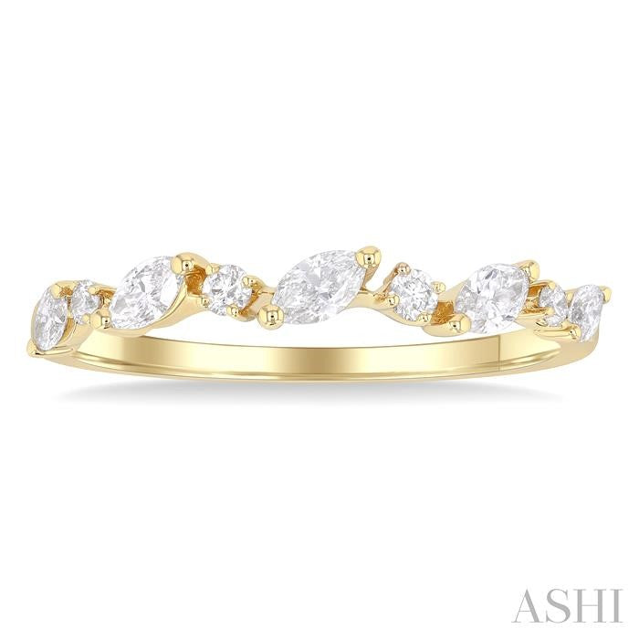 ASHI Marquise Shape Scatter Diamond Fashion Band 374K4PPFGYG