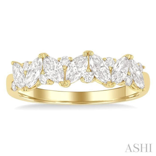 ASHI Scatter Zig-Zag Diamond Fashion Band 374L1PPFGYG