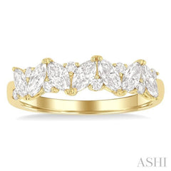 ASHI Scatter Zig-Zag Diamond Fashion Band 374L1PPFGYG