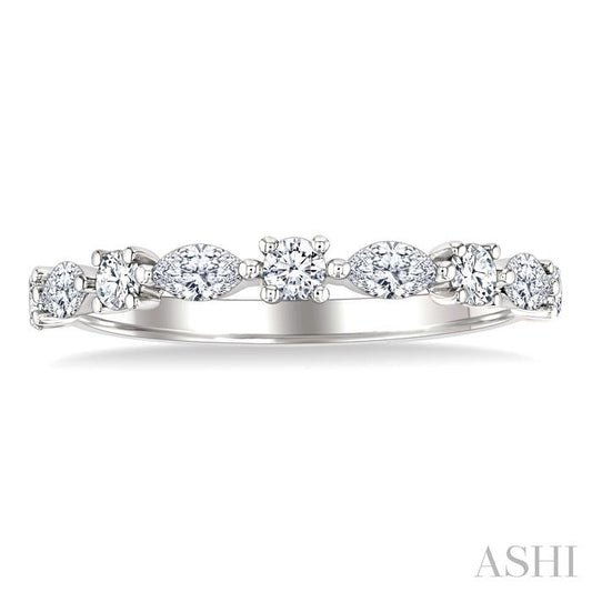 ASHI Marquise Shape Scatter Diamond Fashion Band 375K3PPFGWG