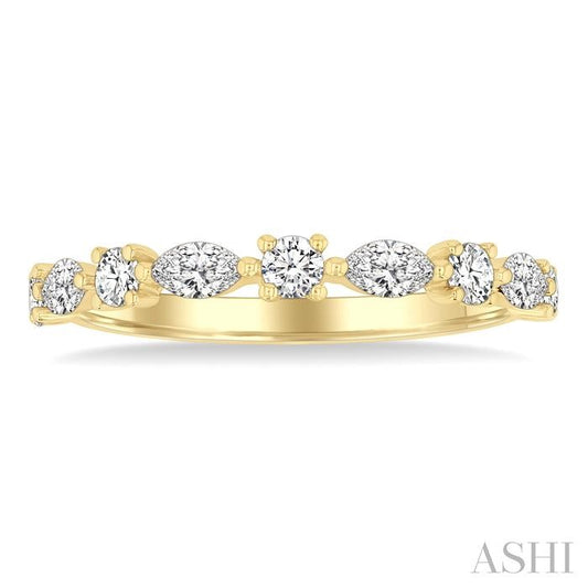 ASHI Marquise Shape Scatter Diamond Fashion Band 375K3PPFGYG