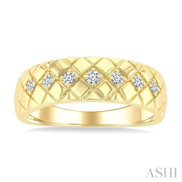 ASHI Bold Diamond Fashion Band 375W8PPTGYG