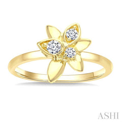 ASHI Starlit Petals Diamond Fashion Ring 375X8PPTGYG