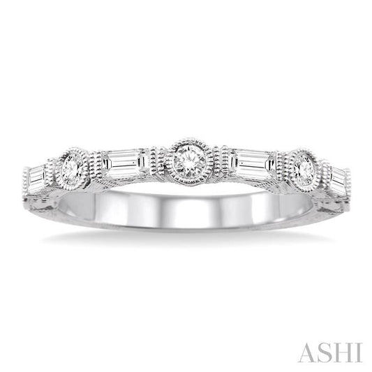 ASHI Stackable Baguette Diamond Wedding Band 37643PPFVWG