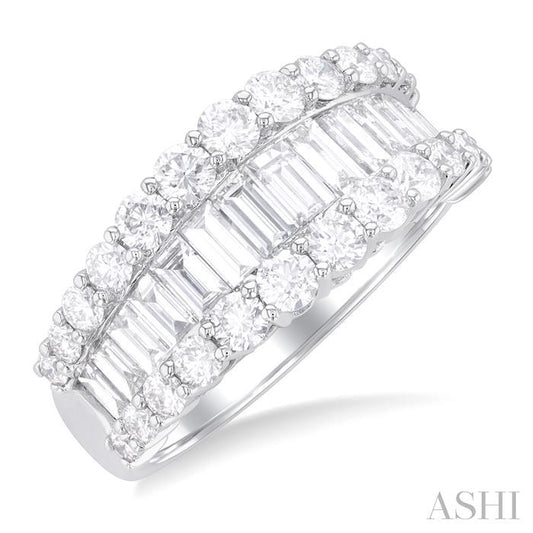 ASHI Baguette Diamond Fashion Band 376E0PPFGWG-2.40