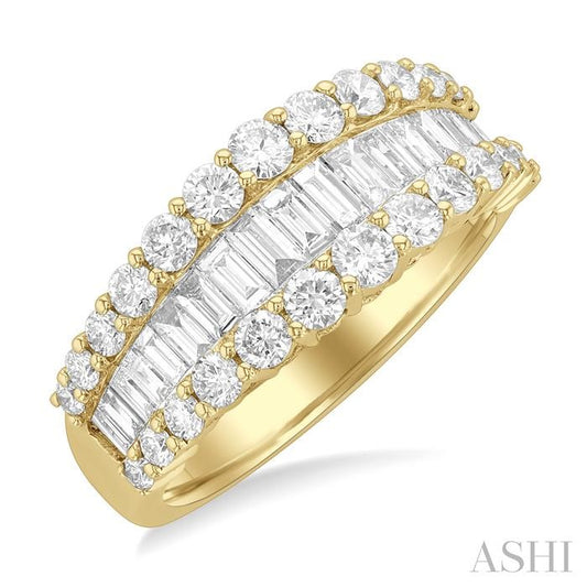 ASHI Baguette Diamond Fashion Band 376E0PPFGYG-1.60