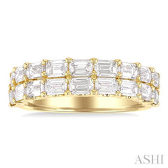 ASHI Emerald Shape 2-Row Diamond Fashion Band 376G0PPFGYG-2.00