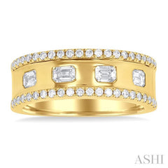 ASHI Bold Emerald Shape Diamond Fashion Band 377E3PPFGYG-OC