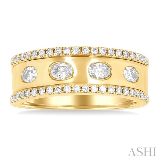 ASHI Oval Shape Diamond Fashion Band 377E3PPFGYG-OV