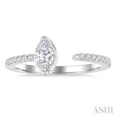 ASHI Marquise Shape Diamond Fashion Open Ring 377F4PPFGWG-MQ