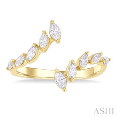 ASHI Marquise Shape Diamond Fashion Open Ring 377K3PPFGYG