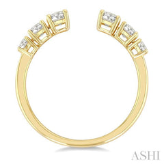 ASHI Graduated Diamond Fashion Open Ring 377X3PPFGYG