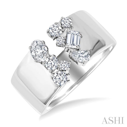 ASHI Bold Mixed Shape Diamond Fashion Open Band 378E2PPFGWG