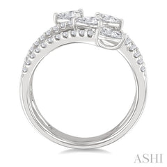 ASHI Pear Shape Diamond Fashion Open Ring 378G2PPFGWG