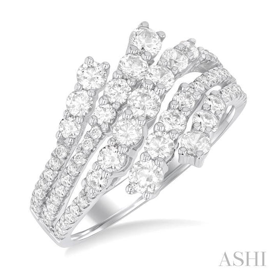 ASHI Bypass Diamond Fashion Ring 378H0PPFGWG