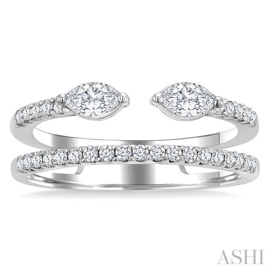 ASHI Marquise Shape Diamond Layered Fashion Ring 378L3PPFGWG