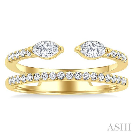 ASHI Marquise Shape Diamond Layered Fashion Ring 378L3PPFGYG