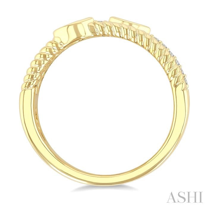 ASHI Marquise Shape Three Row Diamond Band 378W7PPTGYG-MQ