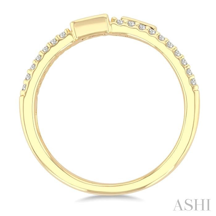 ASHI Emerald Shape Three Row Diamond Band 378W7PPTGYG-OC