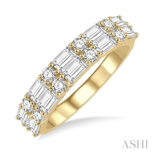 ASHI Baguette Diamond Fashion Band 379B0PPFGYG-1.20