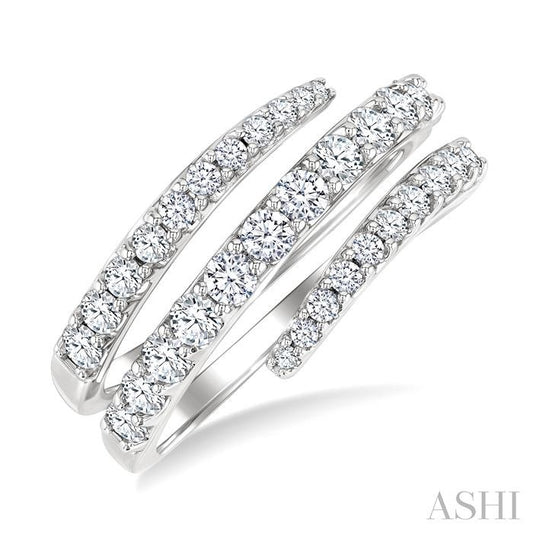 ASHI Spiral Diamond Fashion Open Band 379F1PPFGWG