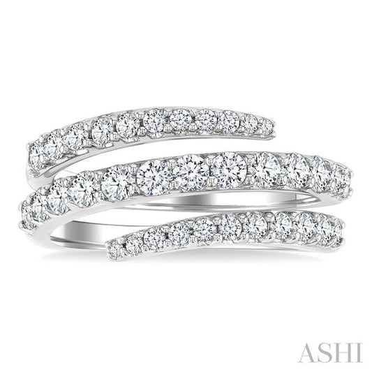 ASHI Spiral Diamond Fashion Open Band 379F1PPFGWG