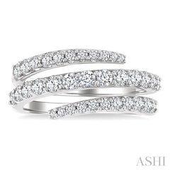 ASHI Spiral Diamond Fashion Open Band 379F1PPFGWG