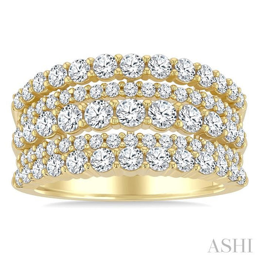 ASHI Bold Diamond Fashion Band 379W0PPFGYG-1.75