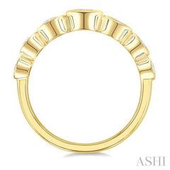 ASHI Oval Shape 7 Stone Bezel Set Diamond Band 379X1PPFGYG