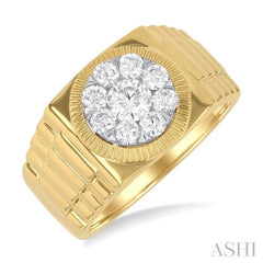 ASHI Men's Lovebright Diamond Ring 380A1PPTGYW