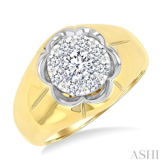 ASHI Men's Lovebright Diamond Ring 381A1PPTGYW