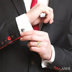 ASHI Men's Lovebright Diamond Ring 381A1PPTGYW