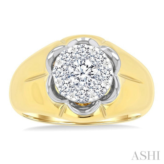 ASHI Men's Lovebright Diamond Ring 381A1PPTGYW