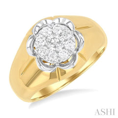 ASHI Men's Lovebright Diamond Ring 381A2PPTGYW