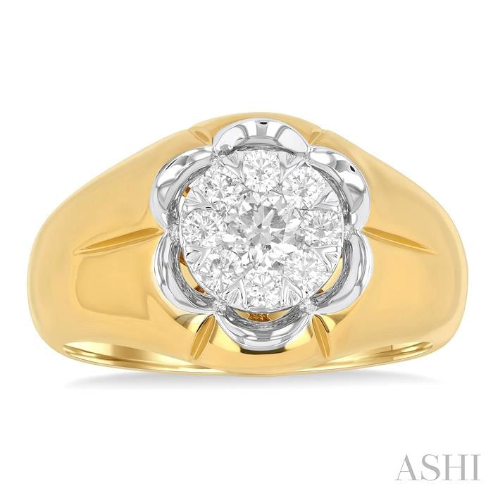 ASHI Men's Lovebright Diamond Ring 381A2PPTGYW