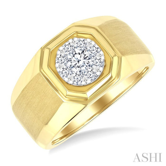 ASHI Men's Lovebright Diamond Ring 382A3PPTGYW
