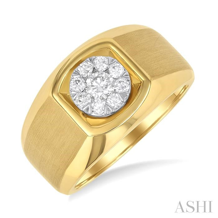 ASHI Men's Lovebright Diamond Ring 383A3PPTGYW