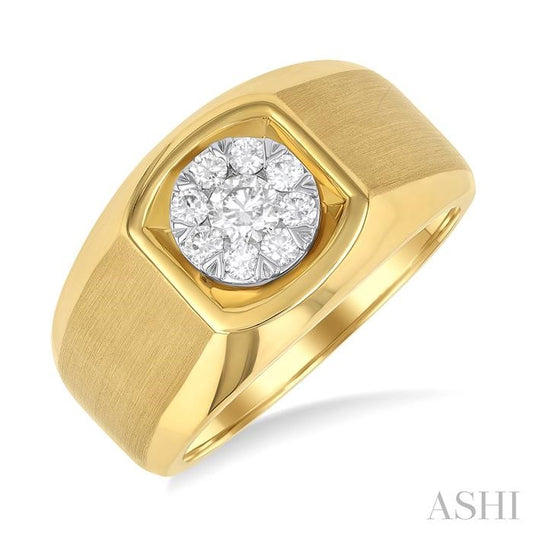 ASHI Men's Lovebright Diamond Ring 383A3PPTGYW