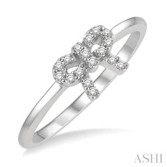 ASHI Stackable Bow Petite Diamond Fashion Ring 385D8PPTSWG