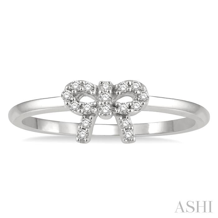 ASHI Stackable Bow Petite Diamond Fashion Ring 385D8PPTSWG