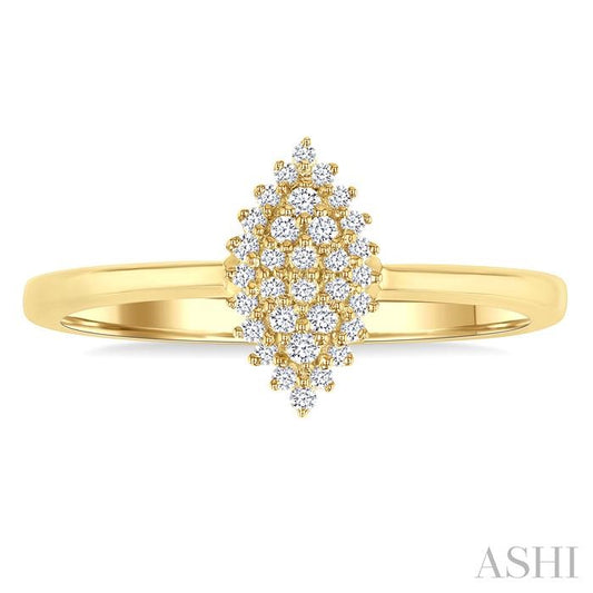 ASHI Marquise Shape Petite Cluster Diamond Fashion Ring 385L8PPTSYG-MQ
