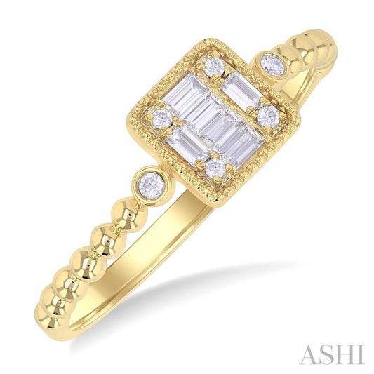 ASHI Bead Fusion Petite Diamond Fashion Ring 385M8PPTGYG
