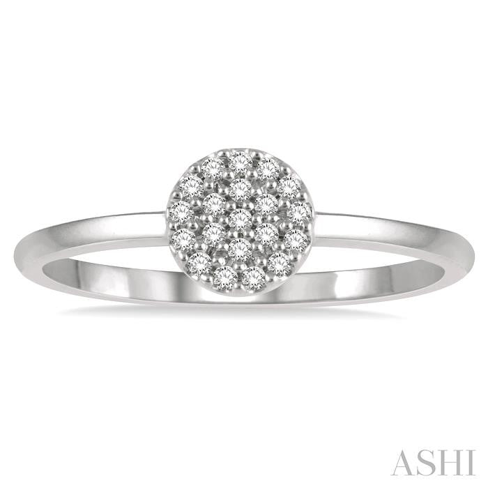 ASHI Stackable Disc Petite Diamond Fashion Ring 386B8PPTSWG