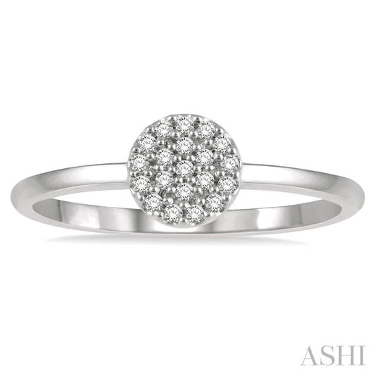 ASHI Stackable Disc Petite Diamond Fashion Ring 386B8PPTSWG