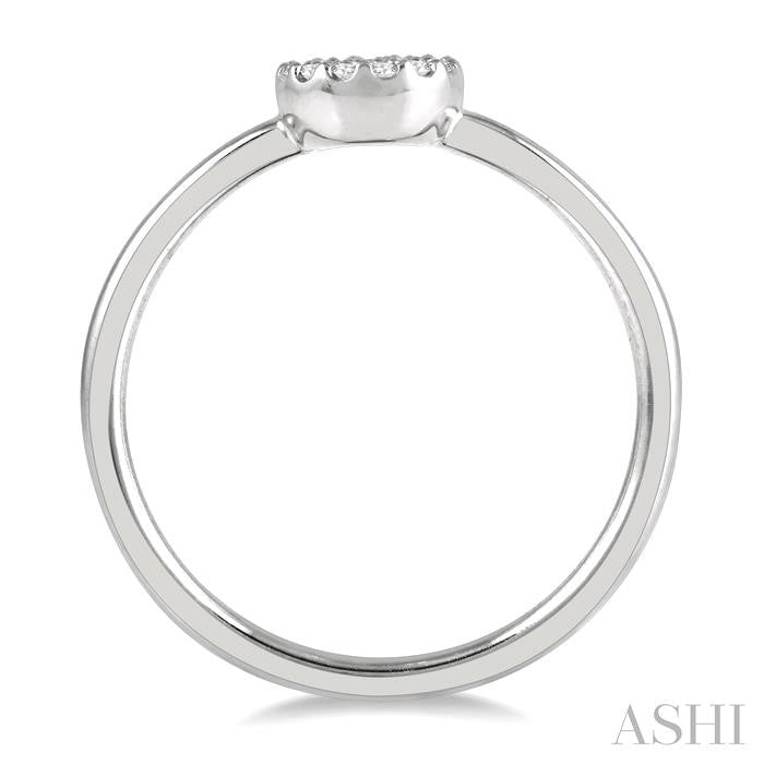 ASHI Stackable Disc Petite Diamond Fashion Ring 386B8PPTSWG