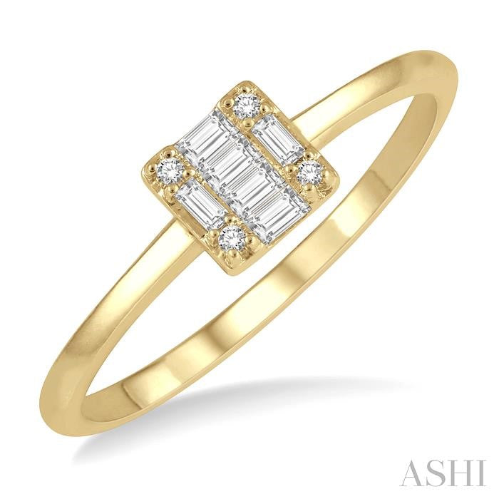 ASHI Stackable Fusion Petite Diamond Fashion Ring 386C8PPTGYG
