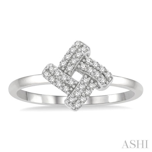 ASHI Knot Petite Diamond Fashion Ring 386J8PPTSWG