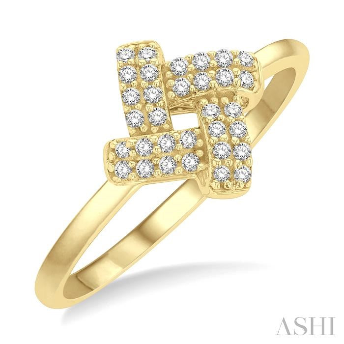 ASHI Knot Petite Diamond Fashion Ring 386J8PPTSYG